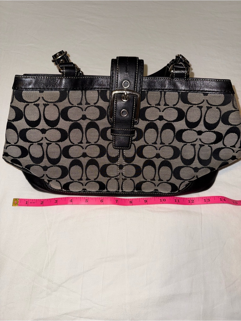 Coach Hampton Signature Jacquard Tote Bag - Picture 7 of 9